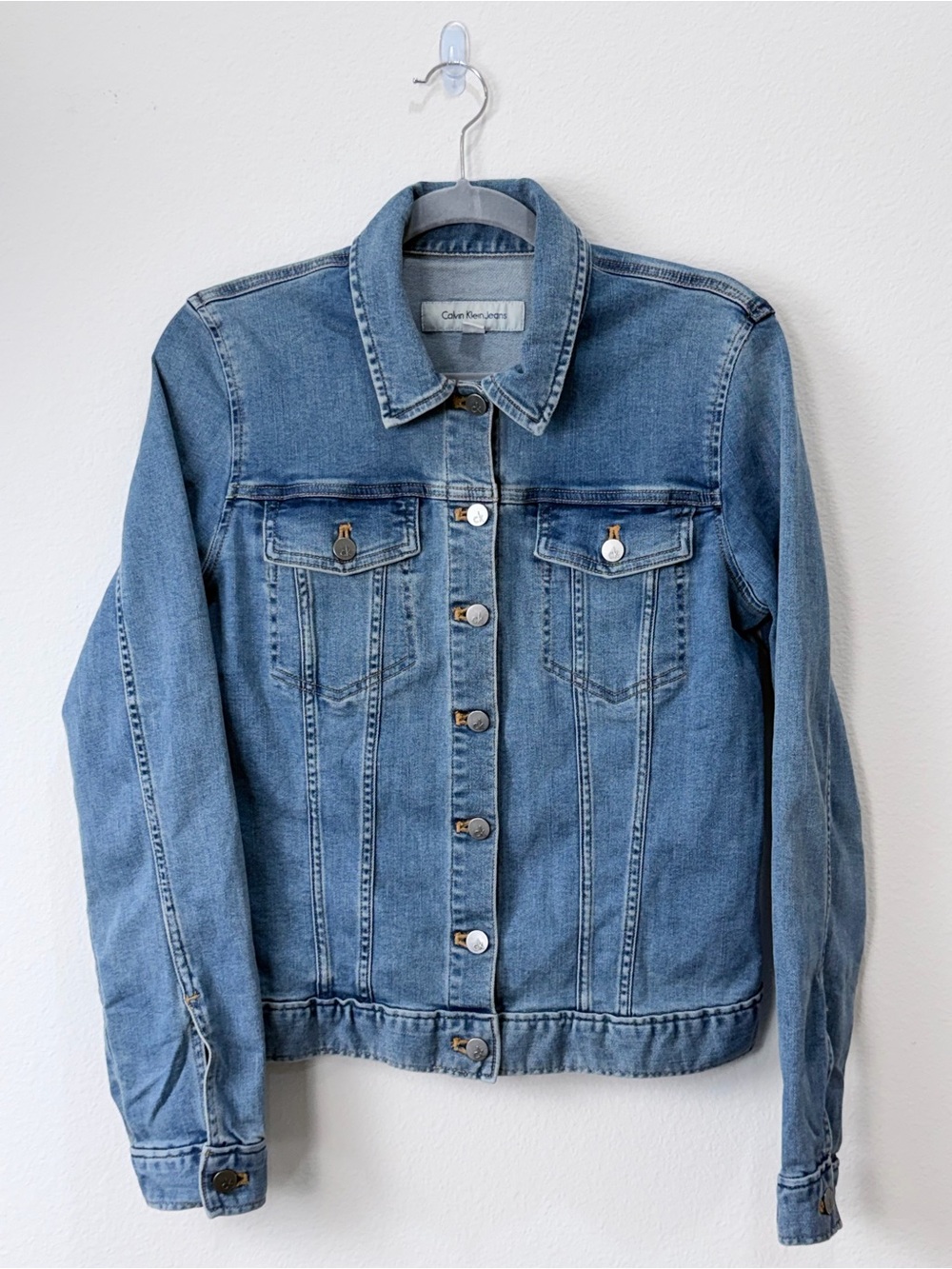 Calvin Klein Medium Blue Denim Trucker Jacket